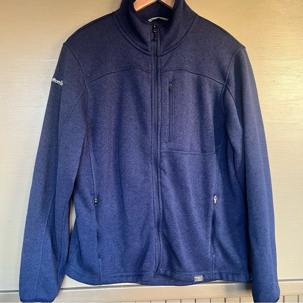 L.L. Bean Sweater Fleece Full Zip Jacket Medium